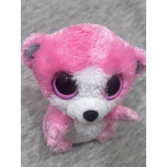 Ty Beanie Boo Boos Bubblegum The Lemur by BabyLand 6 in  Pink/White - Picture 2 of 8